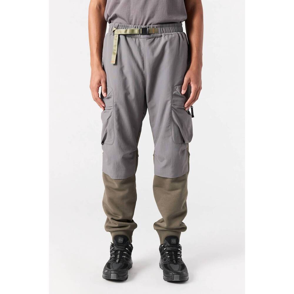 NEW PARAJUMPERS osage long pants in olive grey-pewter
